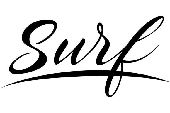 Download Surf Lettering. Calligraphic Inscription - Calligraphic Collection